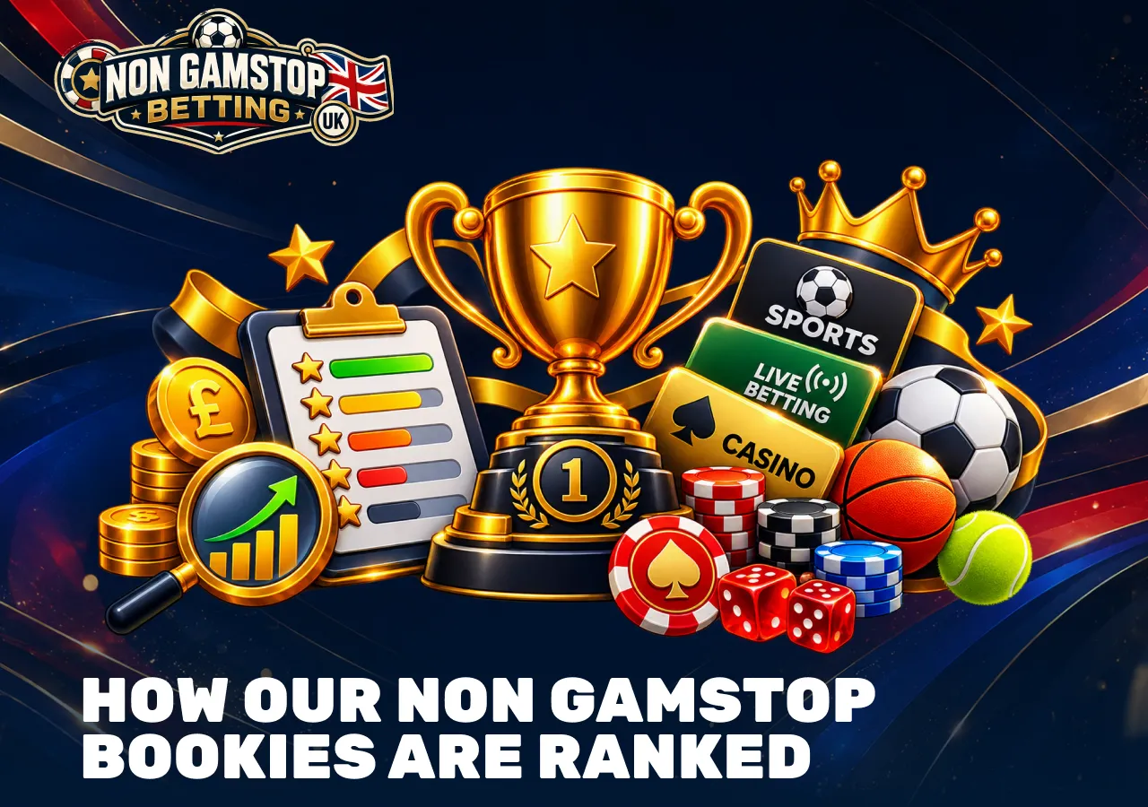Non GamStop bookies ranked by betting options, casino games, features and overall quality.