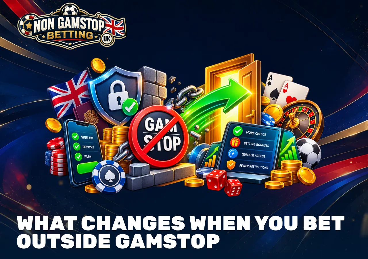 Betting outside GamStop with more choice, bonuses, payment options and fewer restrictions.